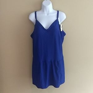 NWT Cacique   No Wire  Royal Blue Swim Dress